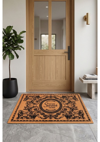 Villadia Home Textile Kapı Önü Paspası Kaymaz Taban Dekoratif Paspas Ev Giriş Antre İç Ve Dış Mekan Paspası 45x70 Cm 5ypycoco