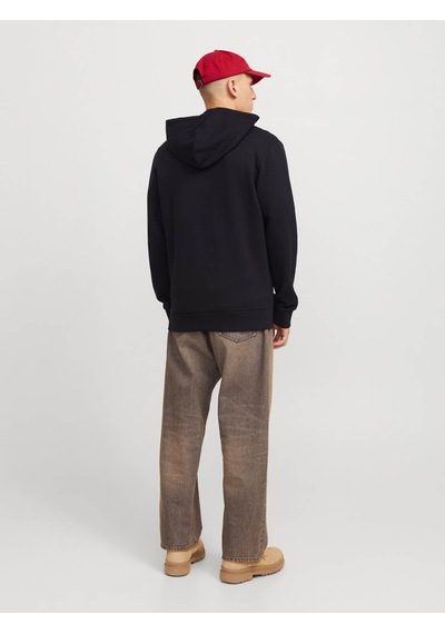 Jack & Jones Jjecorp Logo Sweat Zıp Hood Noos Siyah Erkek Sweatshirt 12265177