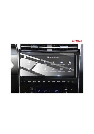 Hyundai Tucson 2021 Navigasyon Ve Multimedya Uyumlu Mat Ekran Koruyucu