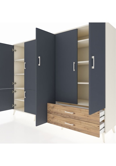 Hyperion Dolap 12 Raflı 2 Çekmeceli 7 Kapaklı 220x44x163 Aytaşı-a Aytaşı-antrasit/çam Hyperion Dolap 12 Raflı 2 Çekmeceli 7 Kapaklı 220x44x163 Aytaşı-a Aytaşı-antrasit/çam