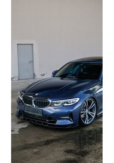 Bmw 3 Serisi G20 2018-2022 Ön Lip Sportline Uyumlu Piano Black Abs Tampon Altı Ek