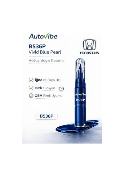 Honda Rötuş Boya Kalemi B536p Vivid Blue Pearl Toyota Nissan Mazda Subaru Suzuki Mitsubishi