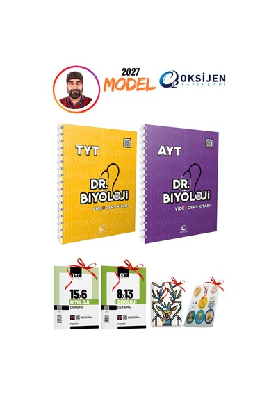 2027 Model Dr Biyoloji Tyt-ayt 2li Video Ders Kitabı Seti 4 Hediyeli Set