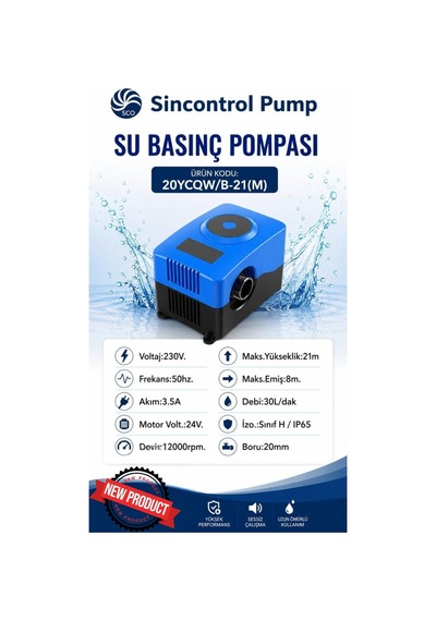 Mur-cell Sincontroller Yeni Nesil Su Motoru Su Pompası 21m