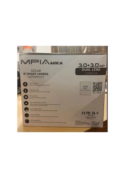 Mpıa Mıka-4g 3+3mp 4k 4g Sım Kartlı Solar Güvenlik Kamerası 360 Ptz Dual Lens Sim Kart Dahil