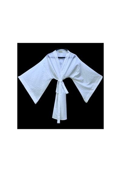 Lila Mare Fisto Kumaşlı Pamuk Kimono Renkli Renkli