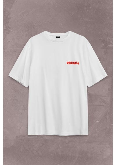 Red Ball 4 Crazy Kırmızı Top Redball Sırt Ön Baskılı Oversize Tişört Unisex T-shirt 001 Red Ball 4 Crazy Kırmızı Top Redball Sırt Ön Baskılı Oversize Tişört Unisex T-shirt 001