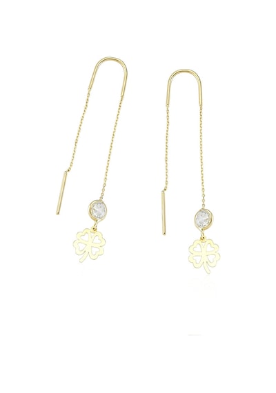 Glorria Altın Yonca Küpe N11.11224