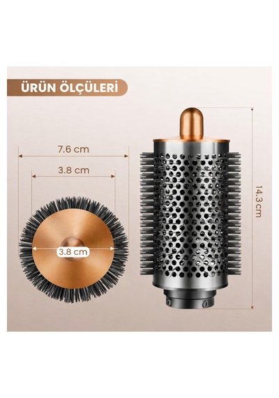 Vexora Global Hs05 Büyük Boy Yuvarlak Hacim Veren Kurutma Ve Bukle Fırçası