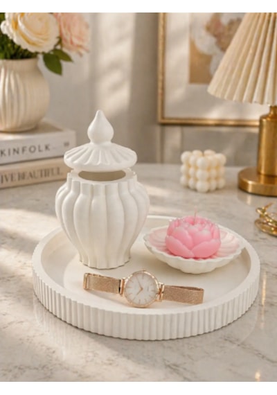 Minimal Dekoratif Set Evinize Modern Dokunuş Beyaz