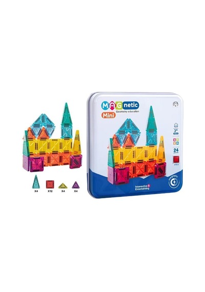 Mini Magnetic Puzzle Tin Box 3,75 Cm 24 Pcs /ch1470