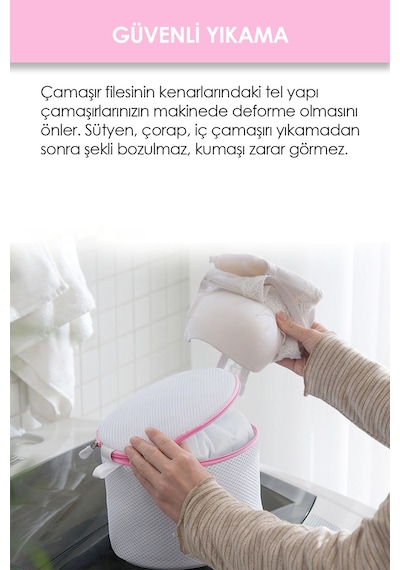 Sütyen Yıkama Topu File Kirli Temiz Çamaşır Torbası Ayakkabı Çorap Yıkama Aparatı Bavul Organizer Cn Diğer