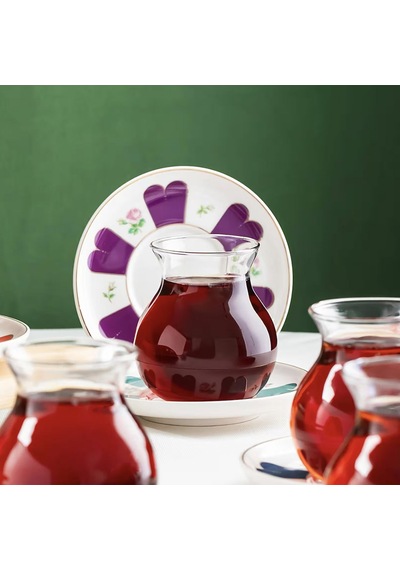 Perottii Beyoğlu 12 Parça Çay Seti - Renkli - 210 Ml