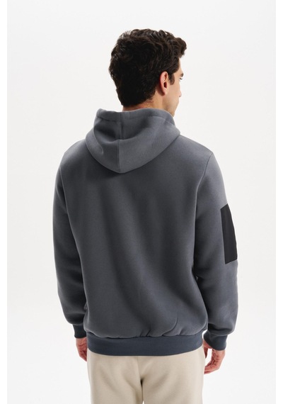 AR-MA Arma Erkek Regular Fit 3 İplik Şardonlu Kanguru Cepli Kapüşonlu Sweatshirt Pamuk Polyester Karışımı K30254629202 Gri AR-MA Arma Erkek Regular Fit 3 İplik Şardonlu Kanguru Cepli Kapüşonlu Sweatshirt Pamuk Polyester Karışımı K30254629202 Gri