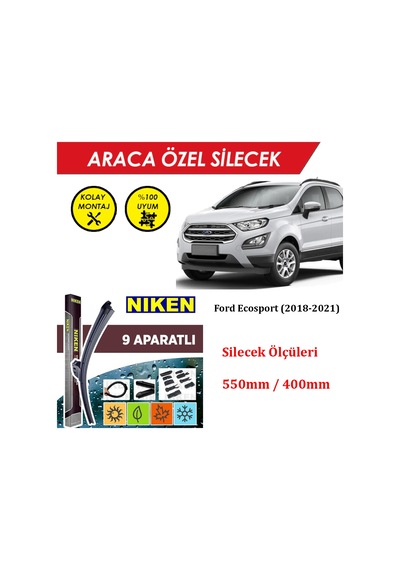 Ford Ecosport Ön Cam Silecek Takımı 2018-2021