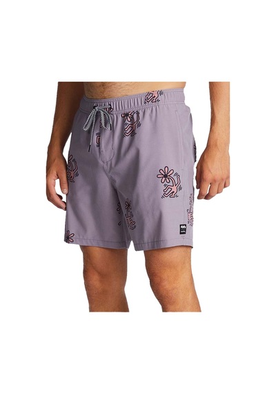 Billabong Keith Haring Flower Dance Layback 17 Erkek Boardshort Gri