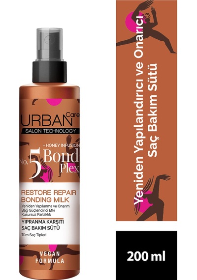 4 Adet Urban Care No.5 Bond Plex Yıpranma Karşıtı Saç Bakım Sütü 200 Ml