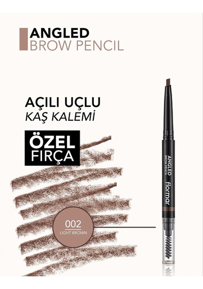 Lexroo Angled Brow Fırça Başlıklı & Asansörlü Ucu Açılı Kaş Kalem Diğer