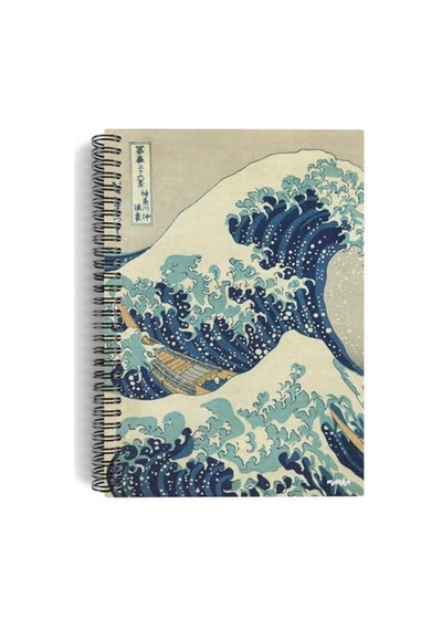 Katsushika Hokusai/the Great Wave Off Kanagawa,1829 / Spiralli Defter 05 / A5 / Çizgisiz / 100 Sayfa
