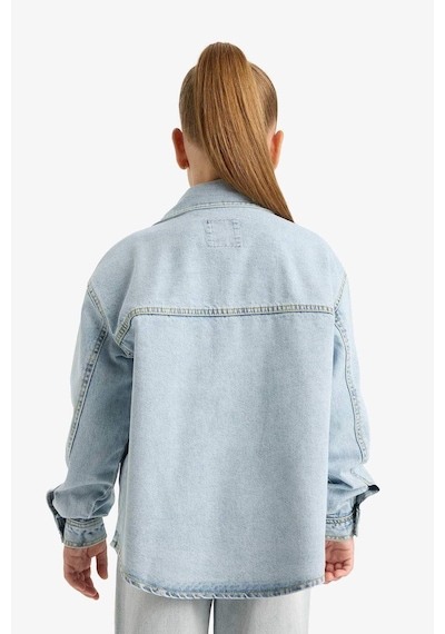 Defacto Kız Çocuk Jean Ceket E9205a825aunm39 Mavi