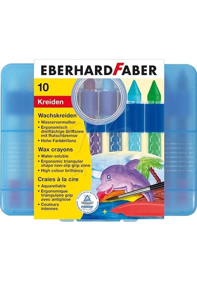 Eberhard Faber Wax Crayons Sulandırılabilir Pastel 10Lu 521110