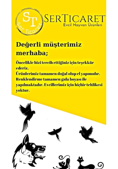 Serticaret Muhabbet Kuşu Papağan Oyun Alanı Kuş Oyuncağı ve Tüneği