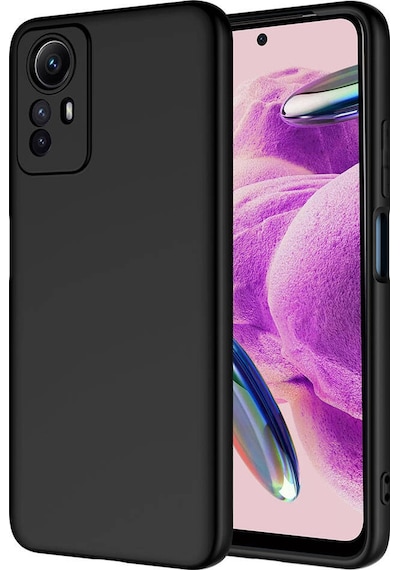 Noktaks - Redmi Note 12s Uyumlu - Kılıf İçi Kadife Koruyucu Mara Lansman Kapak - T29530 - Siyah Siyah