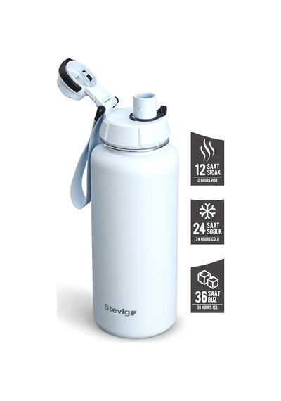 1 Hand Leak-proof Sızdırmaz Çelik Termos 1000 Ml Ice Melt St-216 Diğer