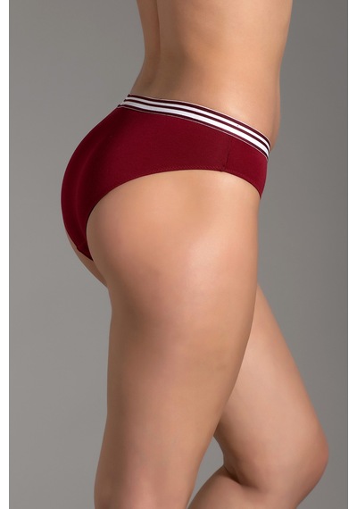 Newbra Kadın Penye Slip Külot - Bordo