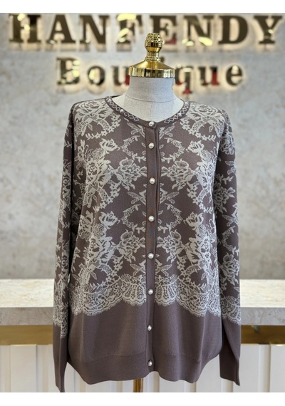 Ghisa Gh-3651h3418-k Kahve Renk Hırka Çok Renkli