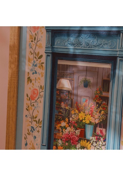 Deco Flower Cafe Duvar Panosu - Renkli - 30x40 Cm Standart