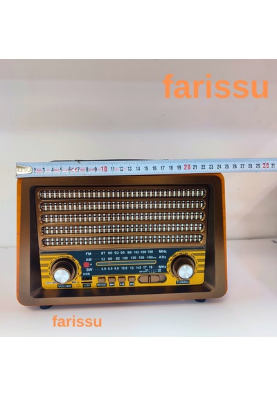 Gerçek Ahşap Eskitme Görünümlü Rt-750 Nostaljik Müzik Kutusu 3 Band Radyo / Bluetooth / Usb