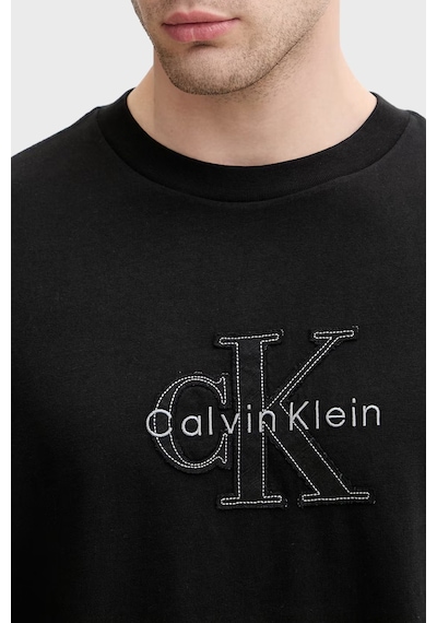 Calvin Klein % 100 Pamuk Relaxed Fit Logolu T Shirt Lv04rg814gub1 Erkek T Shirt Lv04rg814g Ub1 Siyah