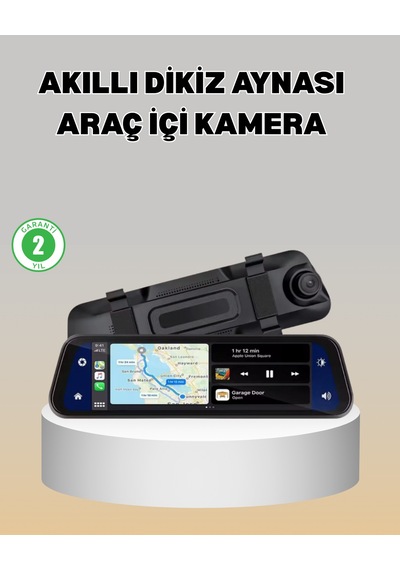Gece Görüşlü Araç Dikiz Aynası Kamera Park Monitörlü - Lisinya Standart