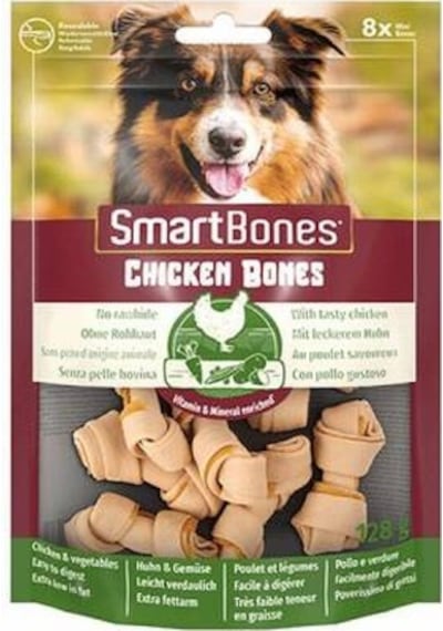 Smartbones Tavuklu Düğüm Köpek Ödül Kemiği Mini 128 Gr
