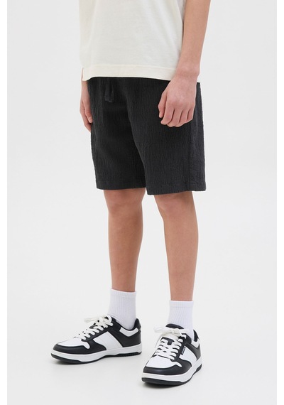 Jack & Jones Jpstjaıden Jjcrınkle Siyah Erkek Çocuk Şort 000000000102257548 Siyah