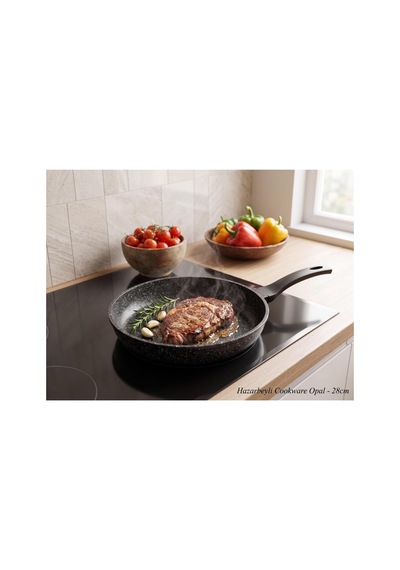 Hazarbeyli Opal Granit Döküm Tava Seti Siyah 20-24-28 Cm Diğer
