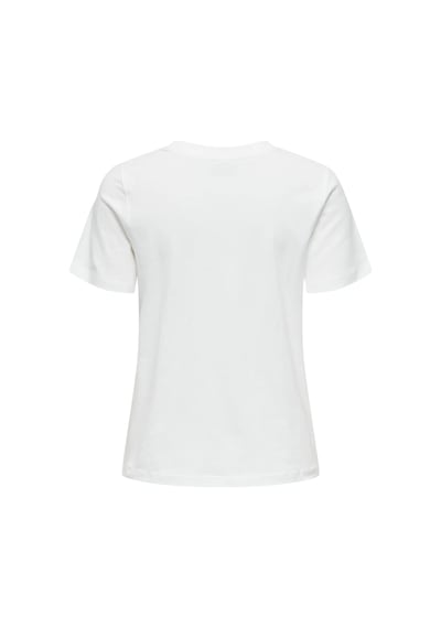 Only Kadın Jdy Bisiklet Yaka Kalp Logolu Beyaz T-shirt - 15298612 Beyaz