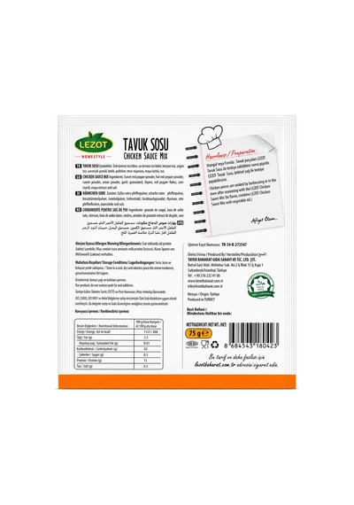 Tavuk Sosu 75 G - 915478267
