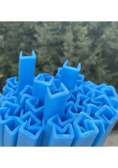 Reelfoam 10 Mt Eşya Mobilya Ambalaj Köpüğü Kenar Köşe Koruyucu U Profil 5X5 Cm Strafor Köpük