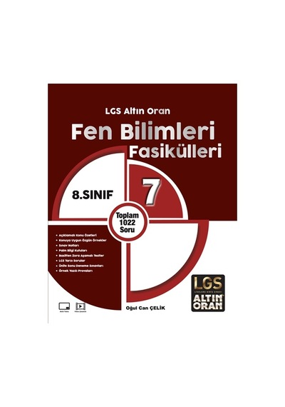 Altın Oran 8.sınıf Fen Bilimleri Fasikülleri 7 Fasikül