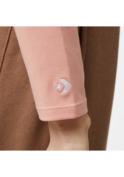 Converse Twist Front Kadın Uzun Kollu Pembe T-shirt