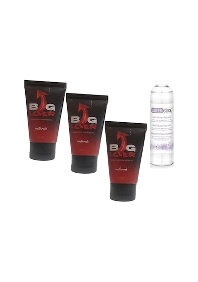 Big Lover Erkeklere Özel 50 Ml Jel - Maximum Strength Hardening Gel For Men 3 Adet - 400 Ml Jel