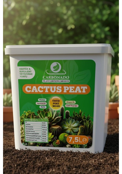 Tr Cactus Peat 7,5 Litre Kaktüs Ve Sukulent Yetiştirme Torfu 0