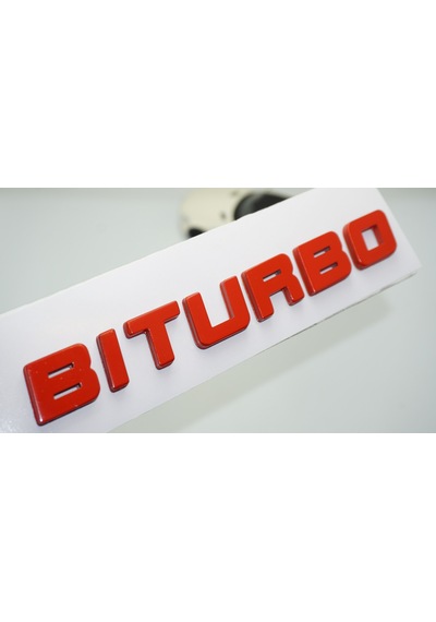 Dk Tuning Biturbo Kırmızı Abs Bagaj Yazı Logo
