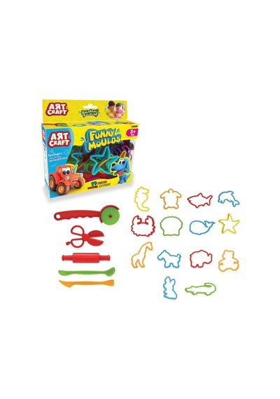 03299 Art Craft 19 Parça Eğlenceli Kalıplar Renkli