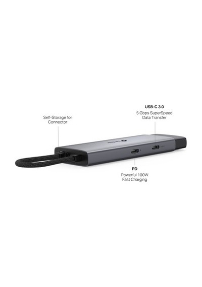 Usb-c 5-in-1 Hub, 4k Hdmı Ve Hızlı Şarj Özellikli