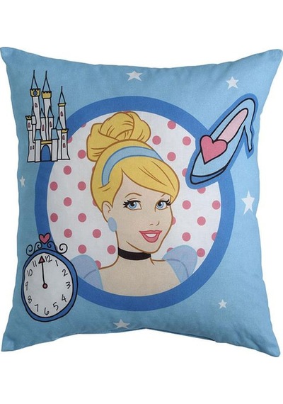 Taç Lisanslı Kırlent Princess Cinderella 40x40