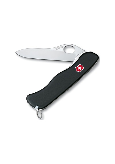 Victorinox 0.8416.M3 Sentınel Düz Ağız Tek El Siyah Kamp Çakı Siyah