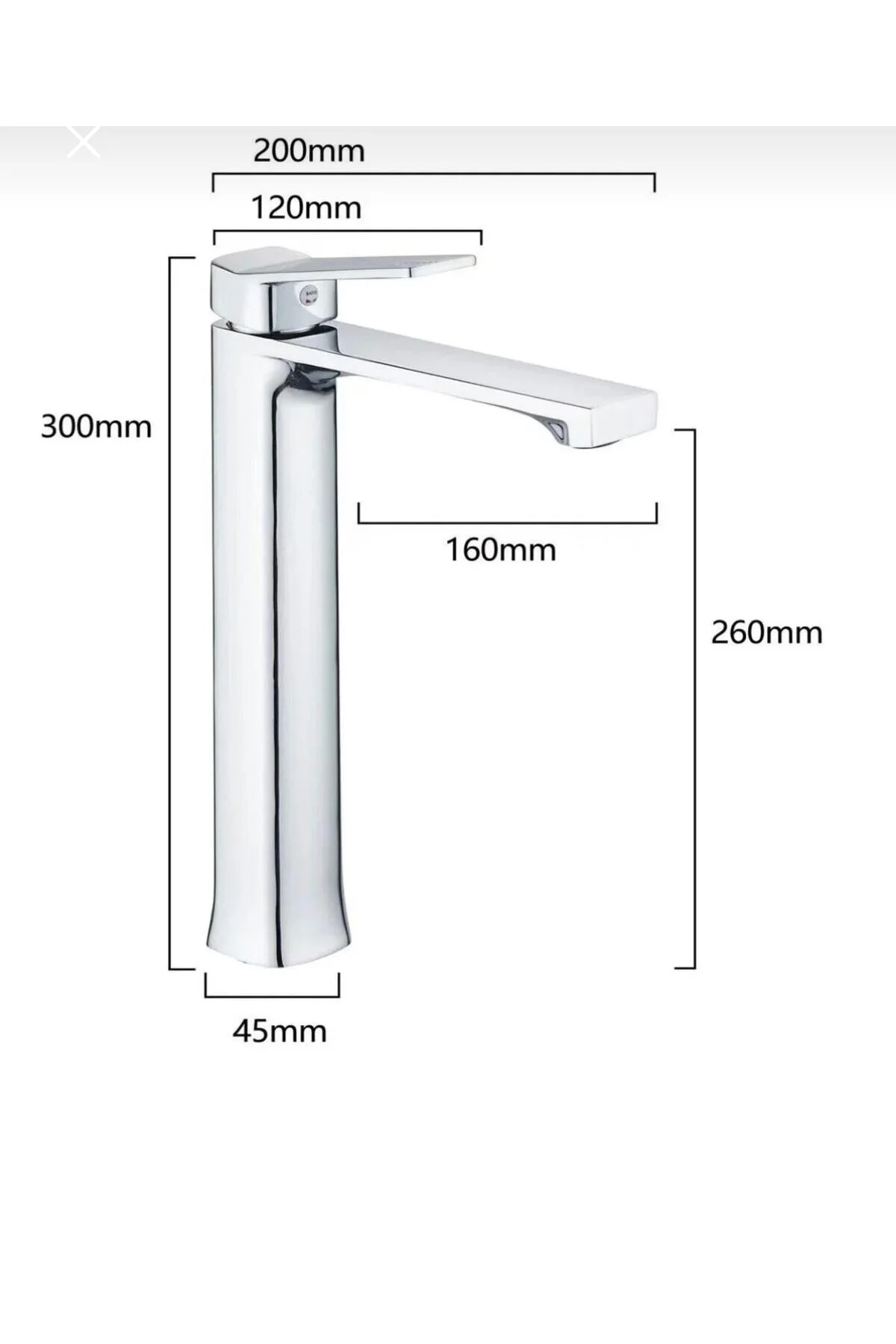 Krom Çanak Banyo Lavabo Bataryası Gri